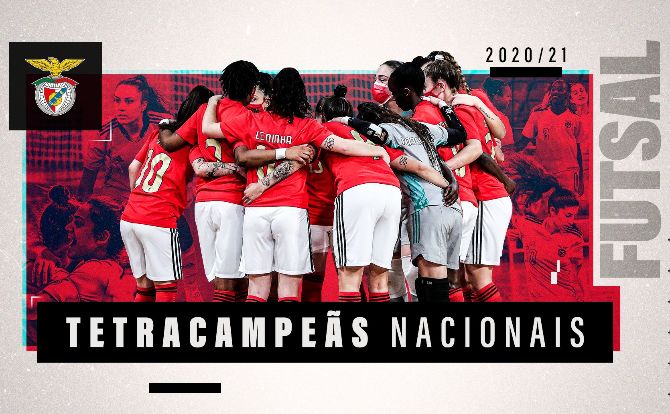 Benfica Campeão Nacional 2020/21 em Futsal Feminino