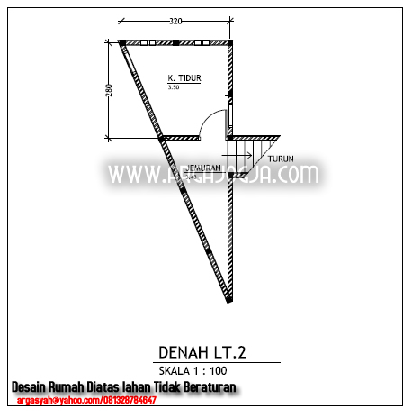 Bentuk Teras Rumah on Desain Denah Rumah Lt 2 Rumah Lahan Tidak Beraturan 1 Jpg