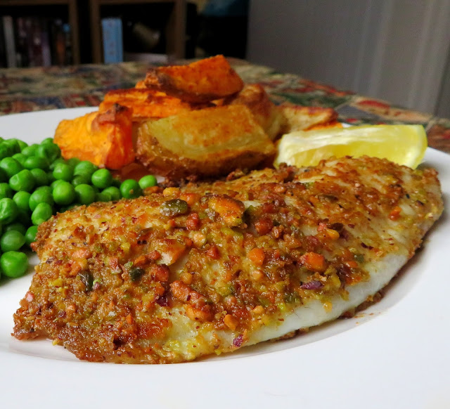 Pistachio and Lemon Dusted Tilapia