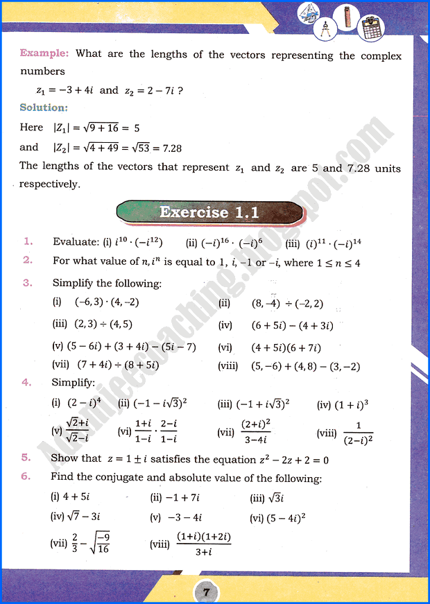 complex-numbers-unit-1-maths-class-11th-text-book