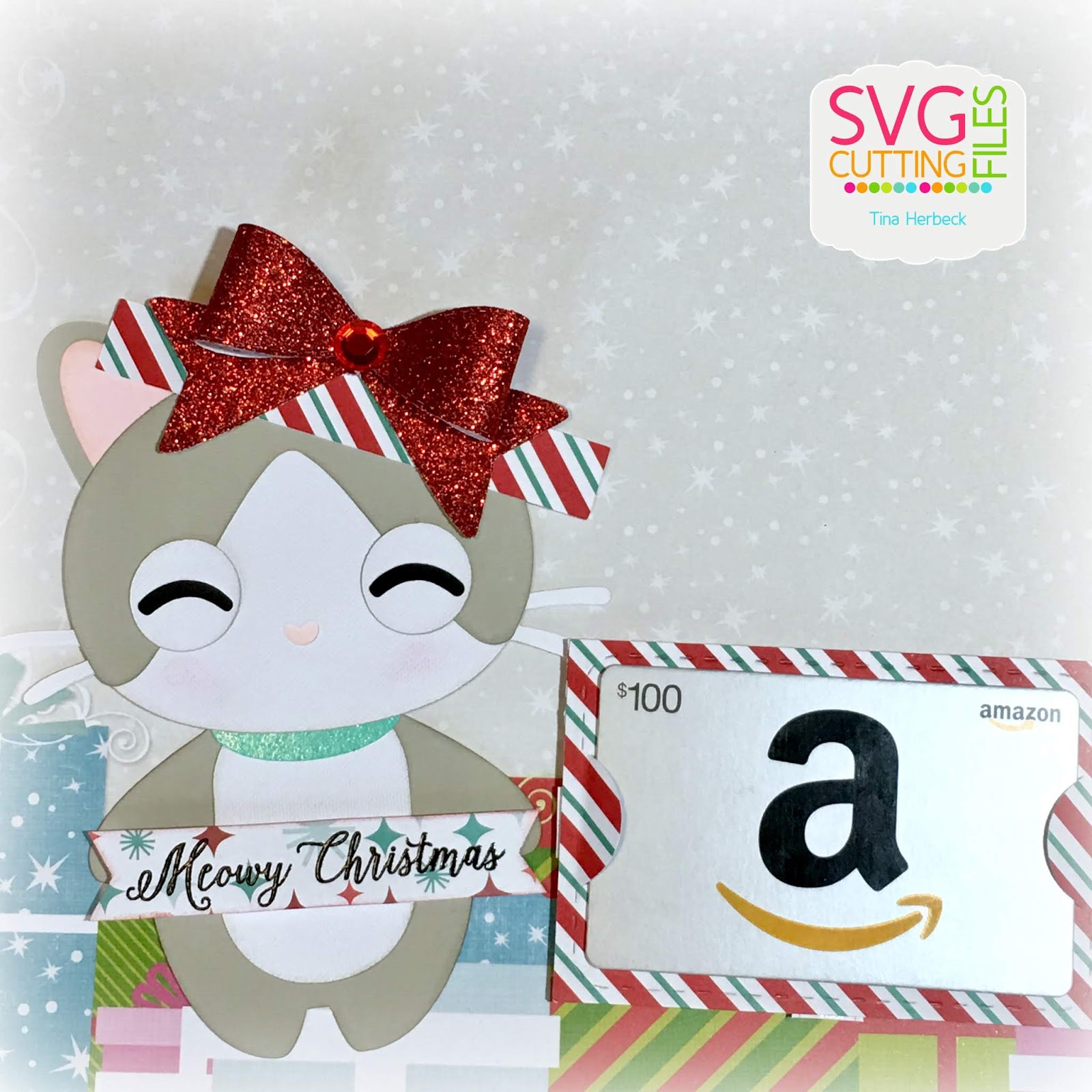 Download SVG Cutting Files: Meowy Christmas