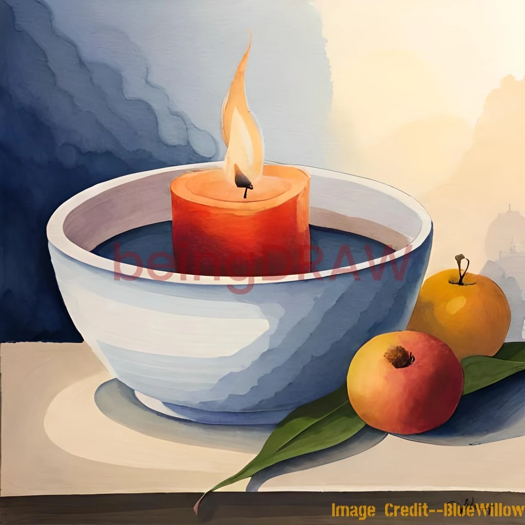 candle drawing