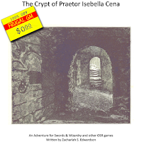 Free GM Resource: The Crypt of Praetor Isebella Cena from Zack Edwardson
