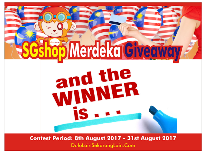 Win RM100  from SGShop Merdeka Giveaway 