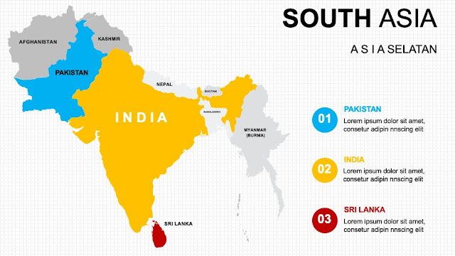 SOUTH EAST ASIA Map diagram slide ppt