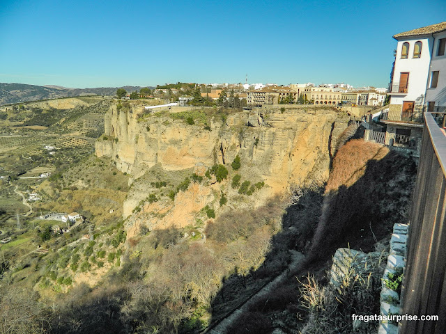 Trilha do Desfiladeiro do Tajo em Ronda na Andaluzia