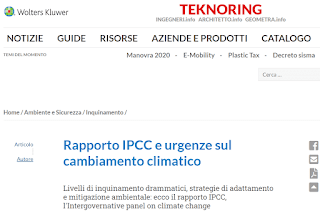 Rapporto IPCC e urgenze sul cambiamento climatico di Andrea Quaranta