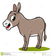 cartoon-donkey-white-background-45548039