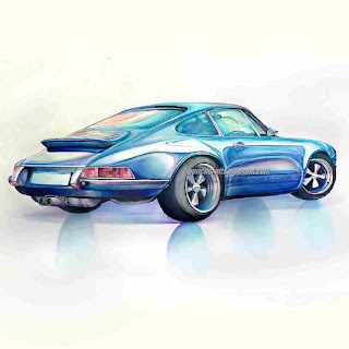 Muscle Car Drawing Sketch