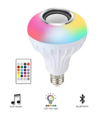 Best RGB LED Bulb with Built-in Bluetooth Speakers with Remote