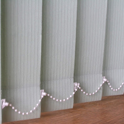 Peppermint green vertical blind replacement slats