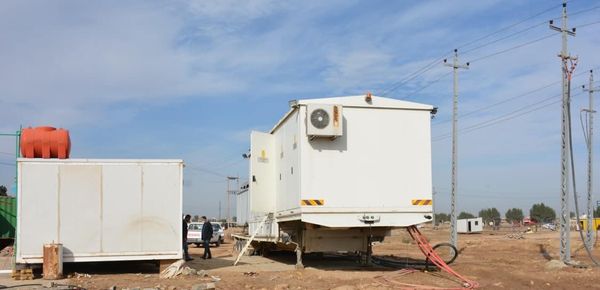  فرع توزيع كهرباء ذي قار يعلن عن إدخال محطة الشوفة المتنقلة بالعمل في مدينة الناصرية  - عراق جرافيك
