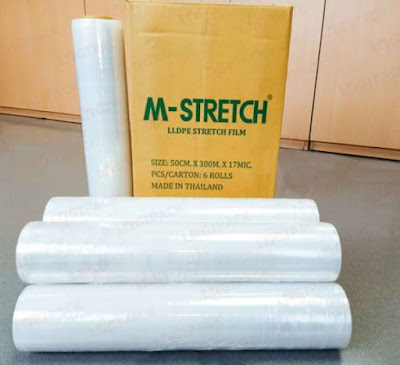 Màng PE quấn pallet 50cm x 400m x 17mic