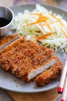 Crispy pork tonkatsu with Japanese curry and rice