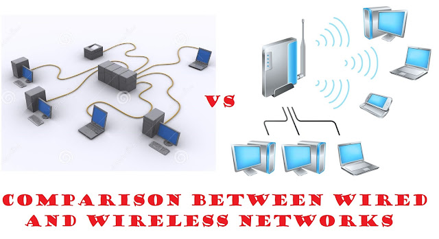 COMPARISON BETWEEN WIRED NETWORK AND WIRELESS NETWORK