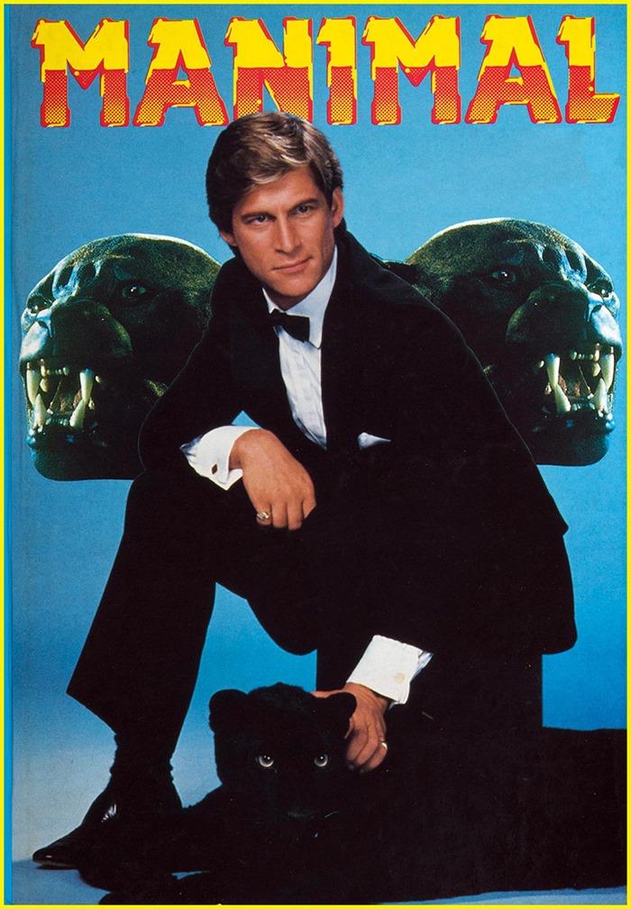 Manimal TV series starring Simon MacCorkindale, Melody Anderson and Michael D. Roberts [dvdbash.wordpress]