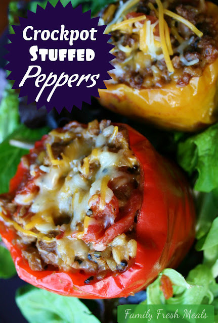 Crockpot Stuffed Bell Peppers