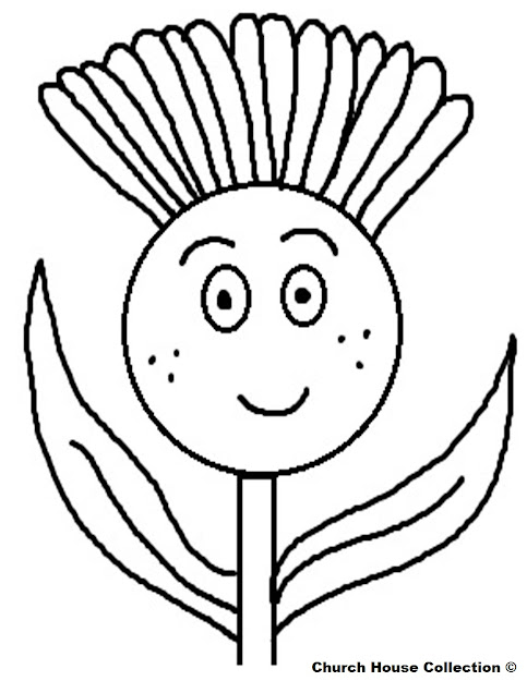 Spring Flower Pictures To Color