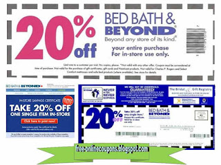 Free Printable Bed Bath and Beyond Coupons