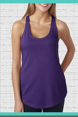 purple tank top