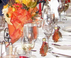 Fall Table Decorations for a Wedding