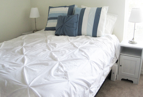 knotted duvet cover tutorial