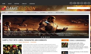 GameFusion 2 Column Blogger Template