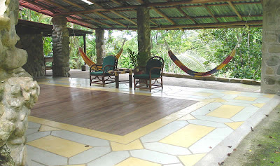 Natural stone floor