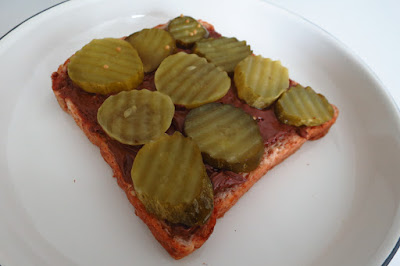 chocolate and pickle sandwich