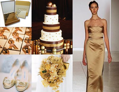 gold weddings 