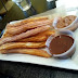 Churros and bitter chocolate