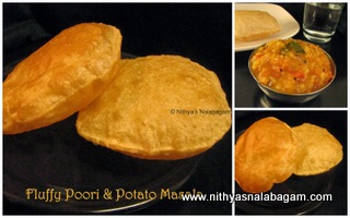 Poori and Potato Masala