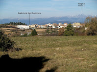 Sant Bartomeu del Grau i el Puigmal des de la plana del Puig Cornador