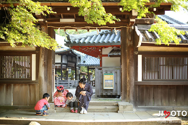 手向山八幡宮で七五三出張撮影