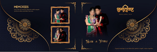 Indian Wedding Album Design 12×36 PSD