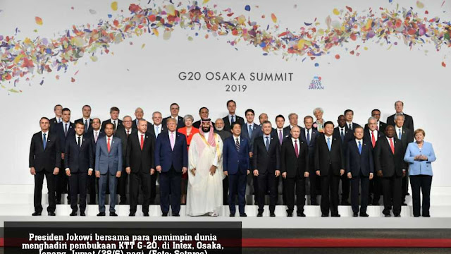 Di Forum KTT G-20 Osaka, Pemimpin Dunia Berikan Ucapan Selamat Kepada Jokowi