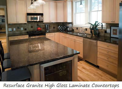 Resurface Granite High Gloss Laminate Countertops