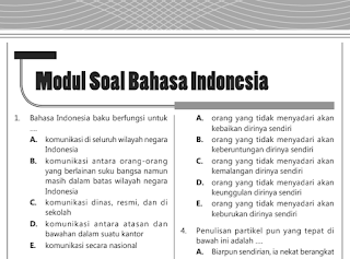 Soal Latihan Pretest PPG Mapel Bahasa Indonesia Beserta Pembahasannya