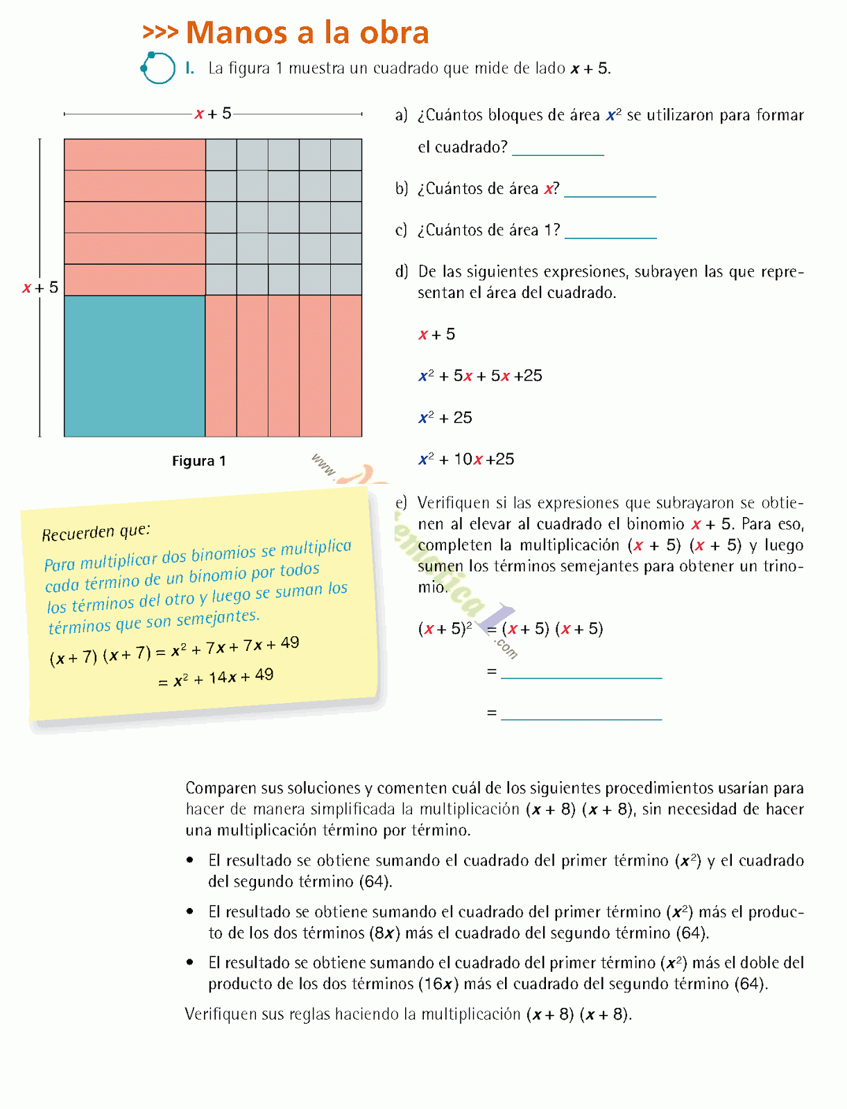 MATEMATICAS III TERCERO DE SECUNDARIA EJERCICIOS ...