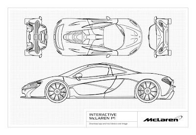 McLaren P1 Augmented Reality Picture