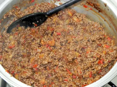 receita carne moida com molho