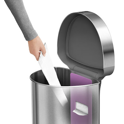 Simplehuman, AWESOME Trash Can Has Motion Sensor For Auto-Opening And Extra Bags Inside It