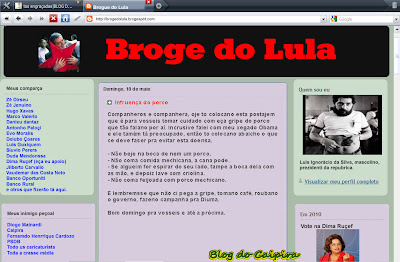 blog do presidente