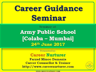 Career Guidance Seminar by Career Nurturer at Army Public School Mumbai