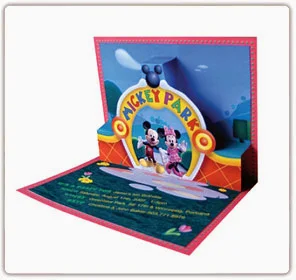Mickey Clubhouse: Special Free Printable Pop-Up Card. 