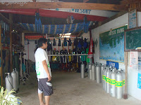 diving gears at Artistic Diving Center