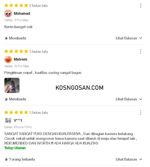 Testimoni Kepuasaan Pelanggan