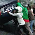 Ngantuk Nabrak Pick Up, Toyota Vios Telentang di Tengah Jalan