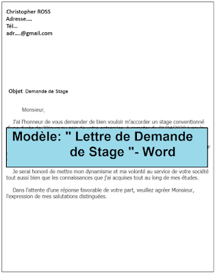 Obtenir le Stage de Vos Rêves : Utilisez Notre Modèle de Lettre de Demande de Stage