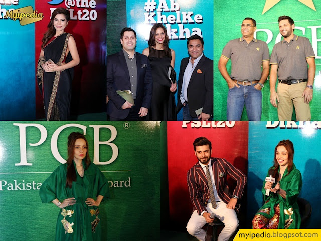 Pakistani Celebrities at Psl Launch Event at Expo Center Lahore 